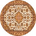 thumbnail image 1 of Ahgly Company Indoor Round Medallion Orange Traditional Area Rugs, 7' Round, 1 of 1