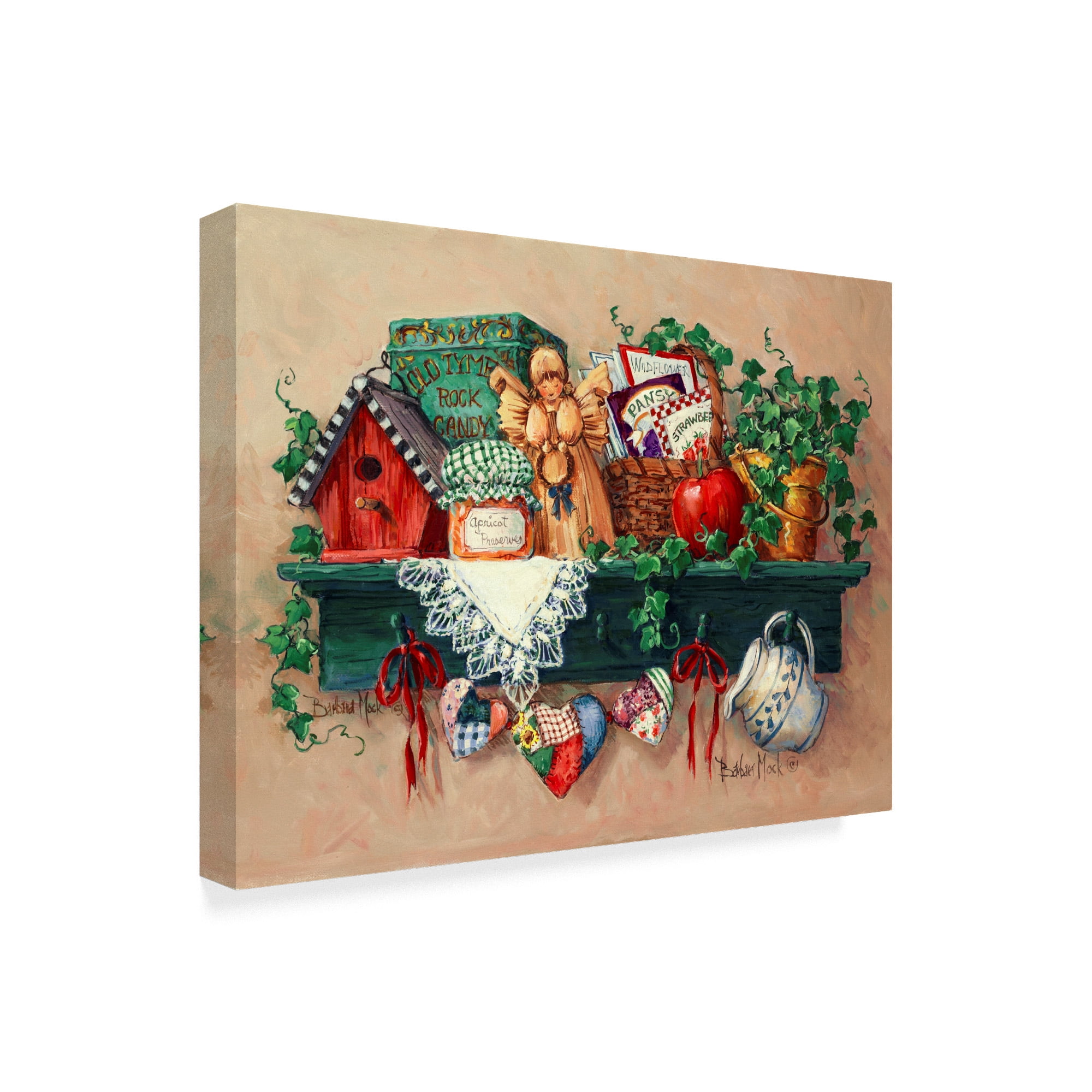 Trademark Fine Art ' Country Shelf' Canvas Art by Barbara Mock
