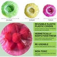 thumbnail image 5 of Elastic Food Storage Covers, 100PCS Disposable Stretch Wrap Bowl Covers Kitchen Storage Lids Fresh Keeping Caps Alternative to Foil for Family Outdoor Picnic, 5 of 13