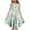 AB10 Mint Green, variant on Bainana Girls Summer Dresses Floral Print Ruffled Sleeve Crew Neck Dress Fashion Stylish Little Youth Girls Holiday School Street Party Playwear Light Blue Size 6-7 Years