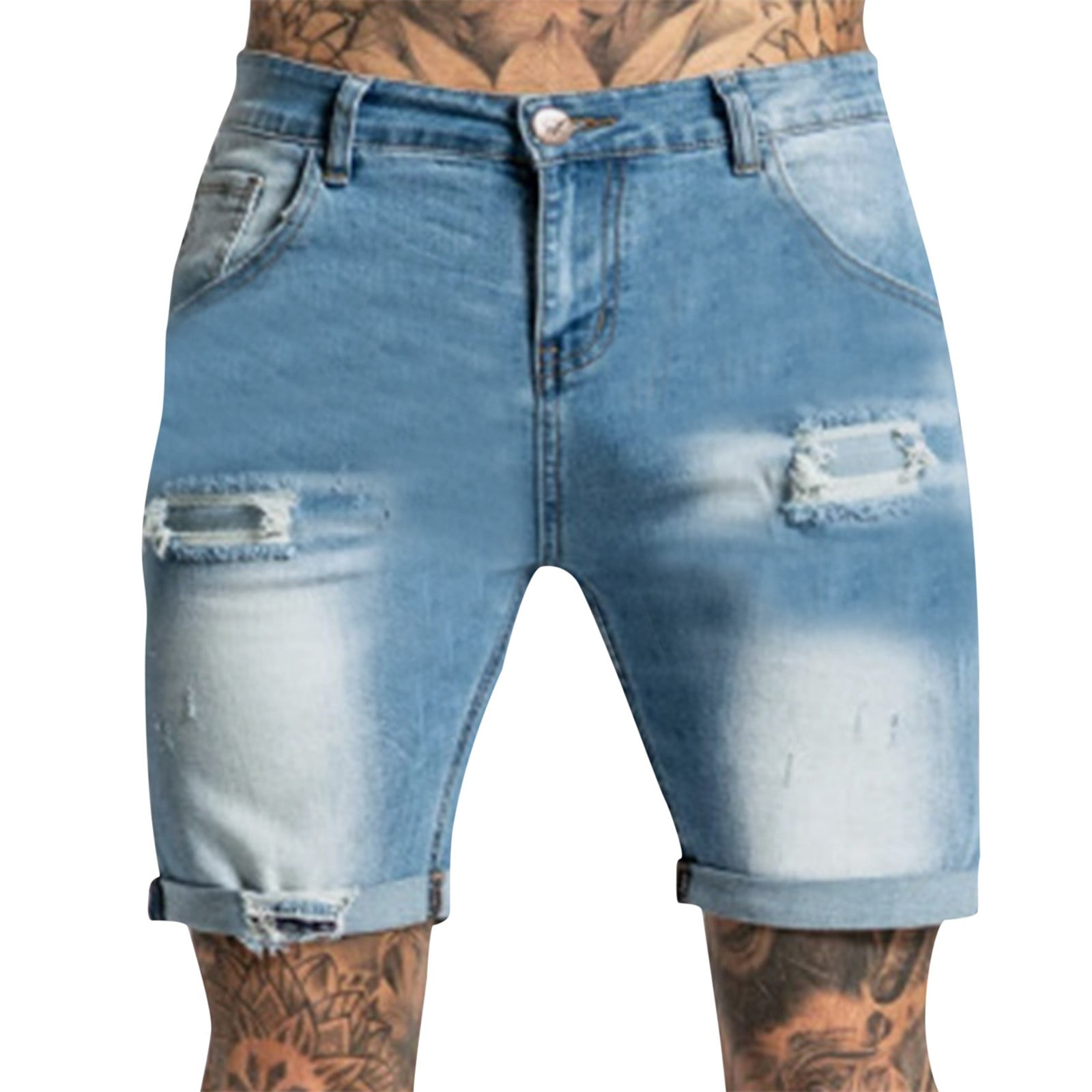 Pedort Shorts For Men High Waisted Jeans For Men Stretch Fit Baggy Jean ...