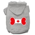 thumbnail image 3 of Pet, Dog  Cat Hoodie Screen Printed, "Bone Shaped Canadian Flag", 3 of 10
