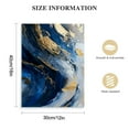 thumbnail image 2 of Nawypu Blue Gold Wall Art Poster Abstract Canvas Painting Navy And Decor Modern Artwork Print Home for Living Room Dining Bedroom, 2 of 5