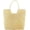 Beige, variant on Kukuzhu Summer Beach Bag, Women Handmade Woven Straw Shoulder Bag, Large Travel Tote Bag