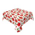 thumbnail image 2 of Wukai Fresh Red Tomato Waterproof Tablecloth for Kitchen Dining, Fits Square Tables for 2-4 Seats -54"x54", 2 of 7