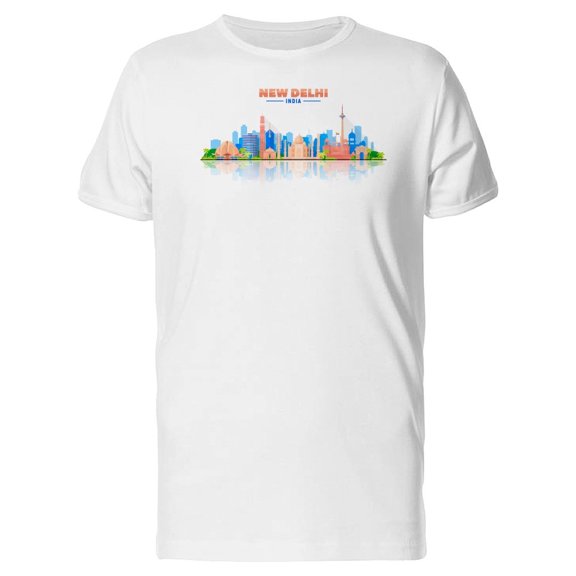 City Of New Delhi Illustration Tee Men's -Image by Shutterstock