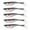 E, variant on 5pcs Plastic Hard Baits, 8 8cm Lures, 5 Colors, Shallow Water Fishing, for Trout, Saltwater Casting, Durable Cartridge Baits, Angling Gear,Odor Resistant,YISHFHP,E