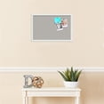 thumbnail image 3 of PinPix 22x14 Custom Cork Bulletin Board Dark Stone Poster Board Has a Fabric Style Canvas Finish, Framed in Dark Stone, by ArtToFrames (PinPix-1808), 3 of 5
