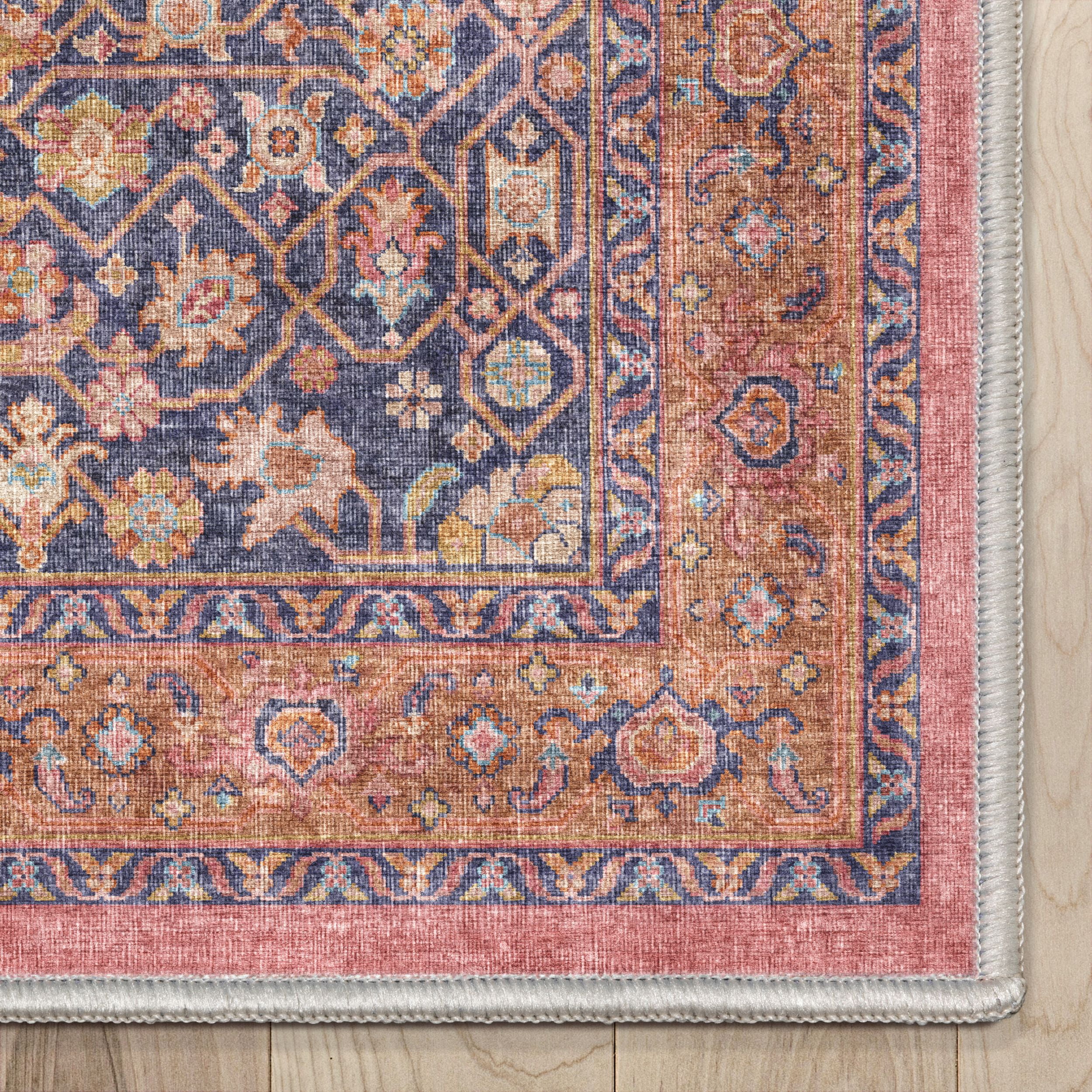 Well Woven Apollo San Marino Vintage Oriental Pink Flatweave 7'7" x 9'10" Area Rug