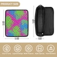 thumbnail image 4 of Hair Tools Storage with Heat Resistant Mat- Art Color Printed Curling Iron Travel Bag/Flat Iron Case for Women, 4 of 8