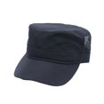 thumbnail image 4 of XIAOCHA Mens Breathable Military Cap Solid Caps Outdoor Sun Protection Flat Brim Headwear,Navy, 4 of 4