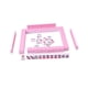 thumbnail image 1 of Juego de mesa clásico Mahjong de 144 piezas, versión china, portátil, chino Rosa, 1 of 9