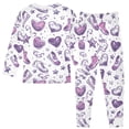 thumbnail image 2 of Sneakers and Heart Pattern Cotton Pajamas 2 Piece Set Sleepwear Soft and Comfortable Homewear Nightwear, 2 of 7