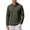 Army Green, variant on Men Long Sleeve Cable Jacquard Textured Shirt Lapel Collar Two Button Placket Regular Fit Wrinkle Free Resort Outdoor Daily Casual Pullover White S