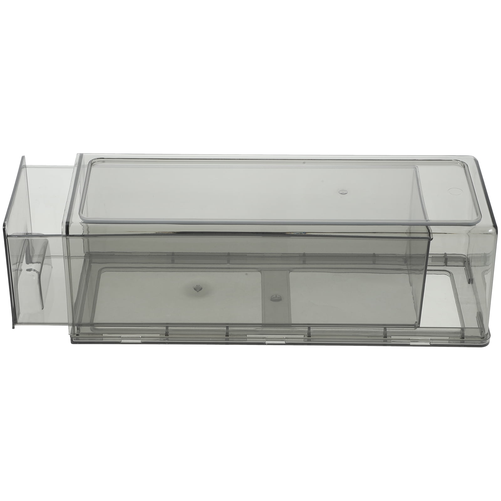 HEMOTON  Kitchen Refrigerator Organizers and Storage Bins Drawers Grey