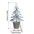 thumbnail image 2 of TIELUTT Ochine Mini Christmas Tree Christmas Decorations Neck Xmas Tree Tabletop Ornament Set with Topper Elegant Christmas Decorations Shatterproof Ornament Set Christmas Three Decorations Matrix Or, 2 of 2