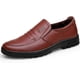 thumbnail image 1 of Xishao Mocasines de Moda Minimalistas Casuales clásicos para Hombres Zapatos de Punta Redonda de Cuero Slip-On ponible Low Top Business Daily Flats Xishao ropa, 1 of 2