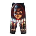 thumbnail image 3 of Lsque Chucky Print Women's Pajama Pants, Lounge Pant - Comfortable Home Wear,Elastic Waistband, Stylish Design-Medium, 3 of 9