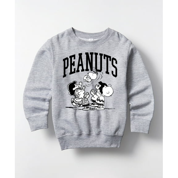 Peanuts - Collegiate Art - Toddler And Youth Crewneck Fleece Sweatshirt