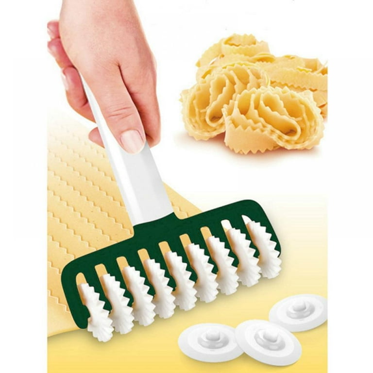 PLASTIC MULTIFUNCTION NOODLE CUTTER KITCHEN TOOL ROLLER DOUGH