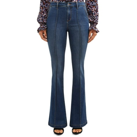 Sofia Jeans Carmen Flare Pintuck High Waist Trouser (Best High Waisted Flare Jeans)