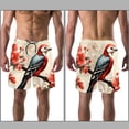 thumbnail image 3 of luoweisi Men's Beach Shorts Quick Dry Swim Trunks with Mesh Lining Woodpecker L, 3 of 5