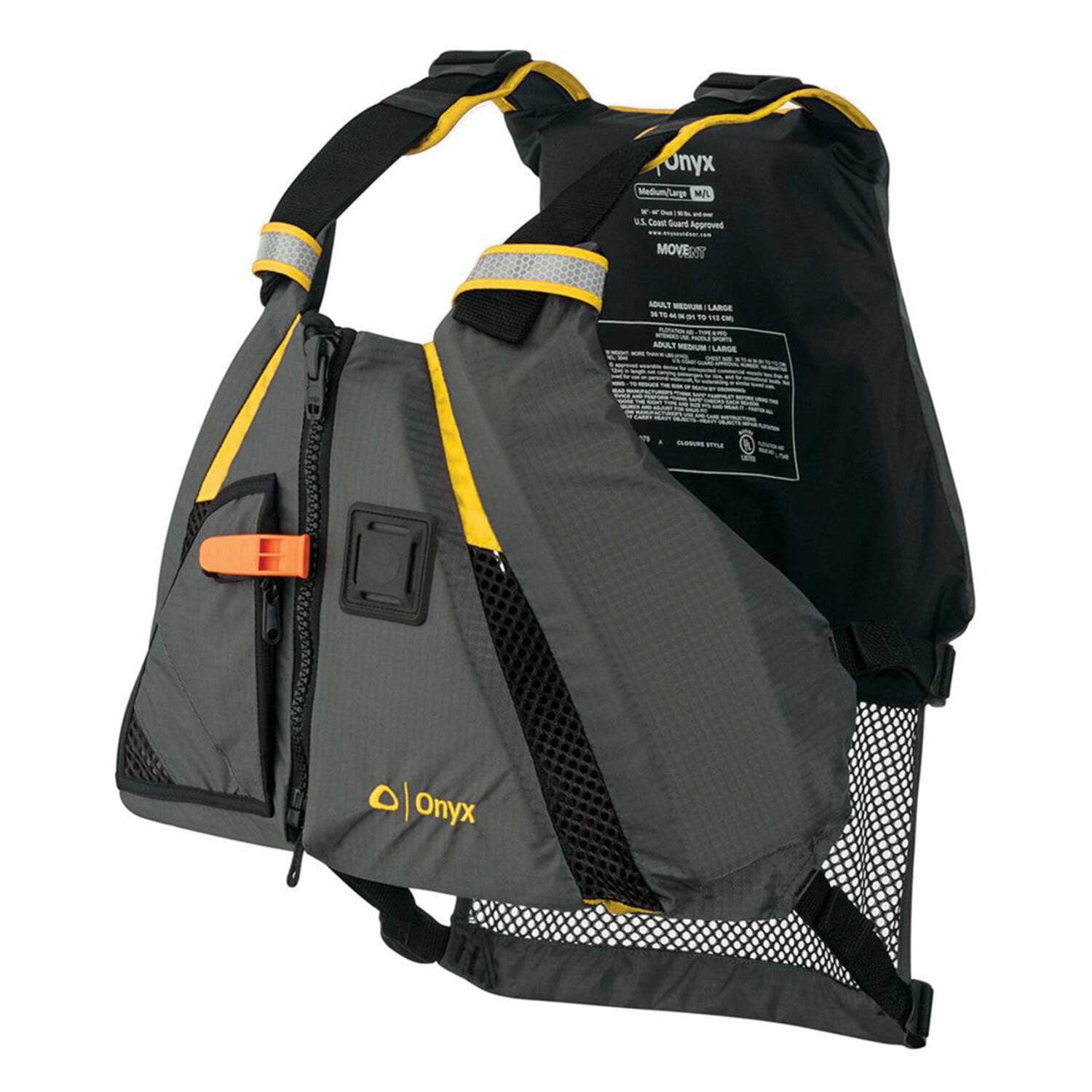 Onyx MoveVent Dynamic Life Jacket - XS/S - Yellow