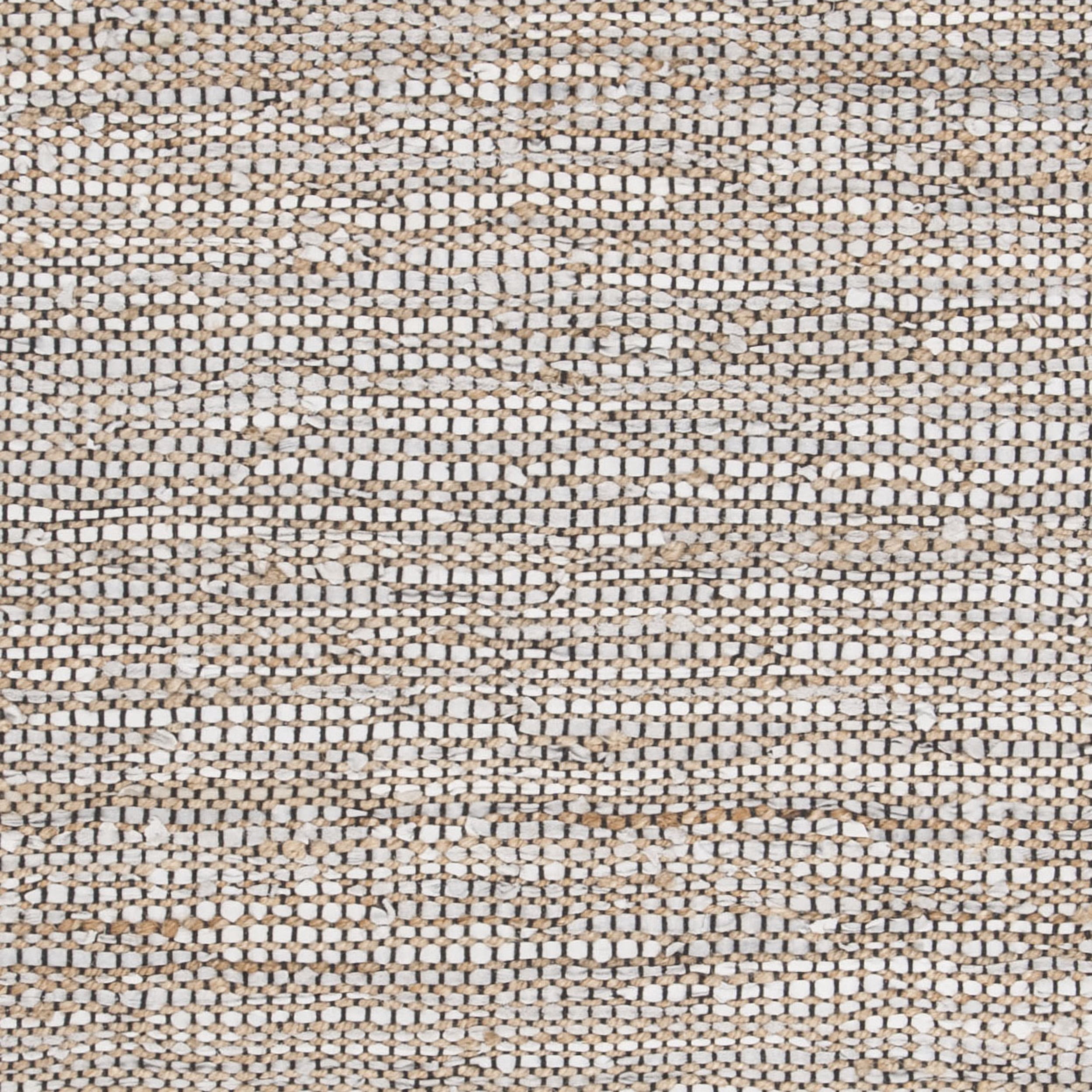 SAFAVIEH Vintage Leather Zharko Solid Braided Fringe Runner Rug, Silver, 2'3" x 9'