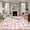 Pink, variant on Rectangle Area Rugs 2 x 3 Ft, Easter Non-Slip Residential Carpet, Spring Rabbit Colorful Eggs Budding Florals Leaf Indoor Crawling Mats Runner Rugs for Living Room/Dining Room/Bedroom