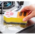 thumbnail image 5 of Juego de 6 esponjas de cocina con garra de gato, fregador de platos, cuenco, olla, no, 5 of 5