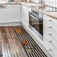 thumbnail image 5 of Pumpkin Fall Kitchen Floor Mat Set of 2, Non-Slip Absorbent Rug and Door Mats, Seasonal Autumn Decorative Home Kitchen Doormat 17x29 and 17x47 Inch DM089, 5 of 6