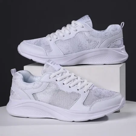 

Women‘s Lightweight Casual Sneakers Colorblock Lace-up Breathable Running Shoes