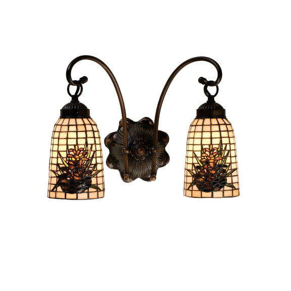 Meyda 14.5"W Pine Barons 2 LT Wall Sconce