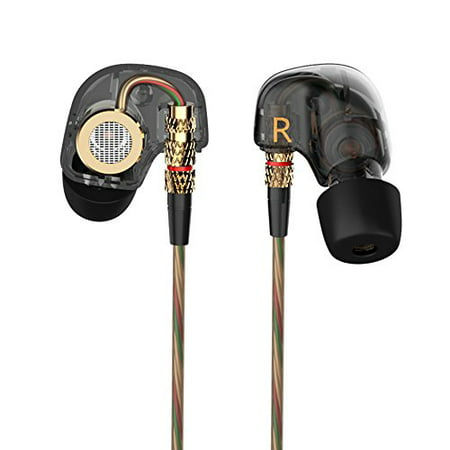 KZ ATE Dynamic Balanced Armature IEMS In Ear HIFI Monitors DJ Studio Stereo Music Earphones Headphone Earbuds for Mobile