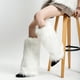 thumbnail image 3 of Conjunto de botas de piel sintética, calcetines cortos mullidos, conjunto de piernas de felpa para otoño/invierno, conjunto de zapatos largos y versátiles de piel de zorro, 3 of 6