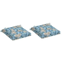 ARDEN Plush Modern Tufted Polyfill Seat Cushion 2-Pack, 20 x 20, Arden x Alexandra Kay Collection, Water repellent, Fade Resistant, Backroad Blossom Blue