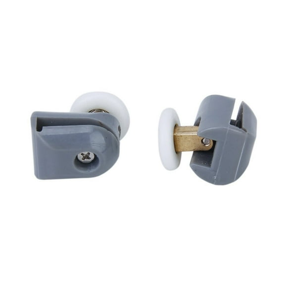A Pair of 2pcs Durable Shower Door Bottom Rollers with 25mm Wheel Diameter for 4-8mm Glass Doors