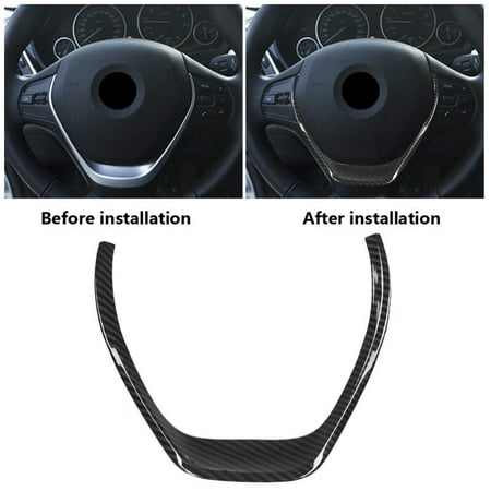 Carbon Look Steering Wheel Trim Cover For Bmw 1 3 Series F20 F30 F34 Gt 12-16