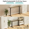 thumbnail image 5 of VVENACE Electric Standing Desk Frame, Single Motor Adjustable Stand up Desk Base, 176 lbs Weight Capacity, Computer Desk for Home and Office (Black Frame only), 5 of 8
