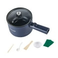 thumbnail image 3 of Luzkey Electric Hot Pot ,Non Stick Pan ,Multifunctional ,Electric Cooking Pot Mini Travel Cooker for Dorm Room and Apartment Oatmeal Blue, 3 of 8