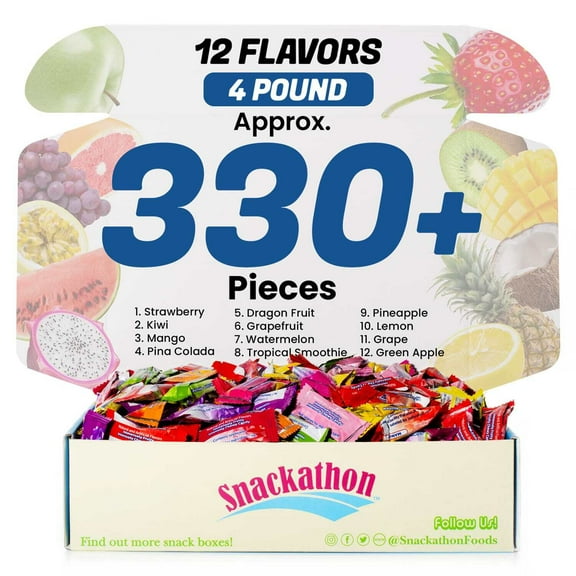 Hi-Chew Candy Variety Pack, 12 Flavors, 4 lb (330  Pieces)