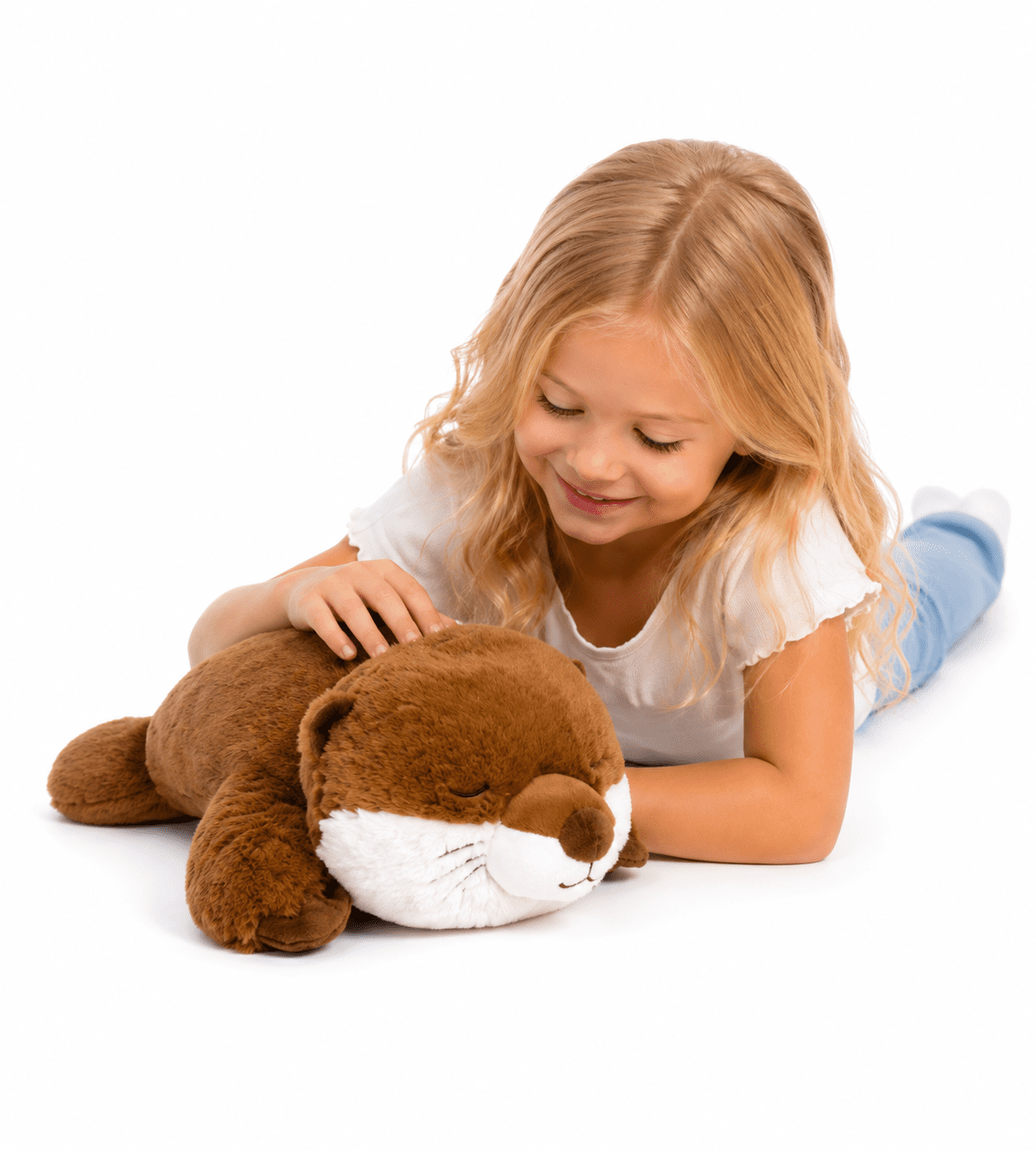 Moonmeadow 14 inch Weighted Otter Plush, Super Soft Stuffed Animal Brand