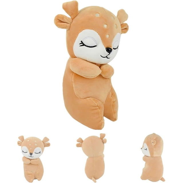 Sika Deer Plush Toy, Cute Stuffed Doll, Plush Animal Hugging Pillow Cushion for Kid, Party Christmas Gift Car Home Decoration(24cm/9.58")