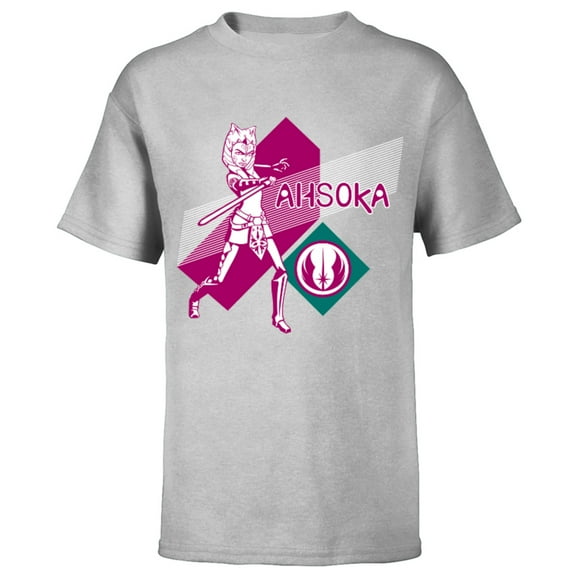 Star Wars The Clone Wars Ahsoka Tano Jedi Order - Short Sleeve T-Shirt for Kids - Customized-Athletic Heather