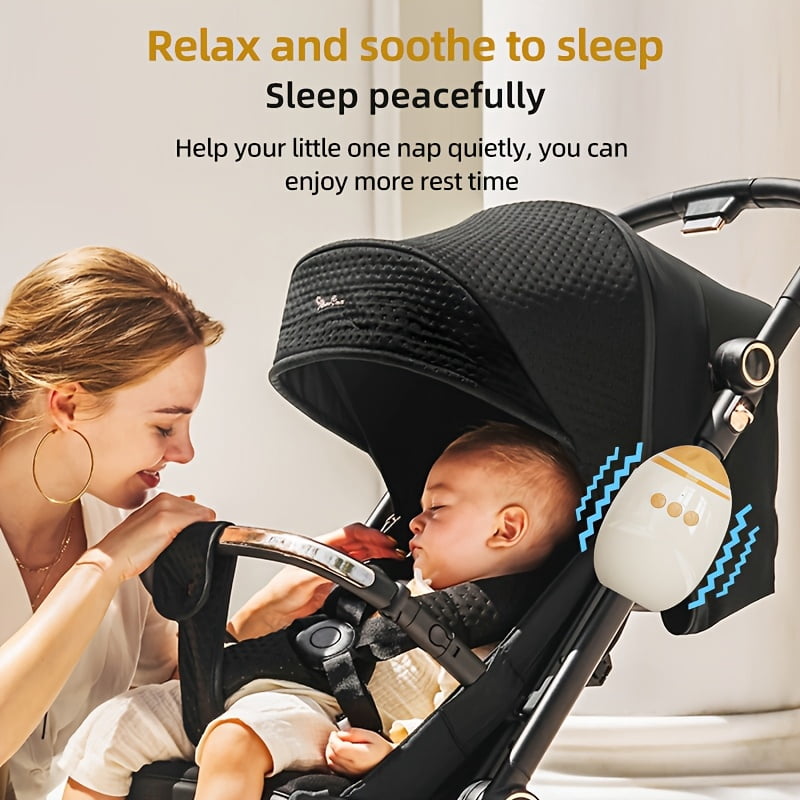 JDMEOPD Baby Rocking Chair and Swing, Adjustable Speed Rechargeable Vibrating Soother with 11 White Noise Sounds, Essential for Newborns, Fits Strollers and Rocking Chairs