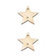 thumbnail image 1 of Kearding 100 piezas de rebanadas de , letreros sin terminar, regalos colgantes pulidos, estrella redonda, recorte de Natural, artesanías hechas estrella 30 mm 2Conjunto, 1 of 6