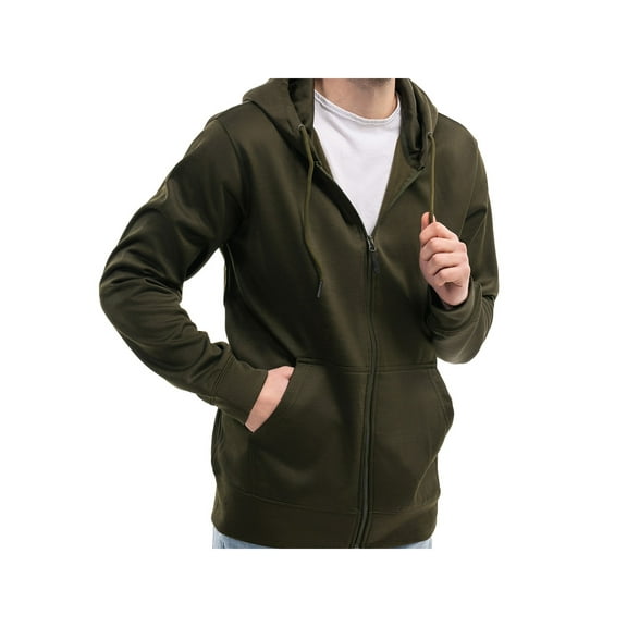 Mio Marino Men’s Full Zip Fleece Hoodie Sweatshirt