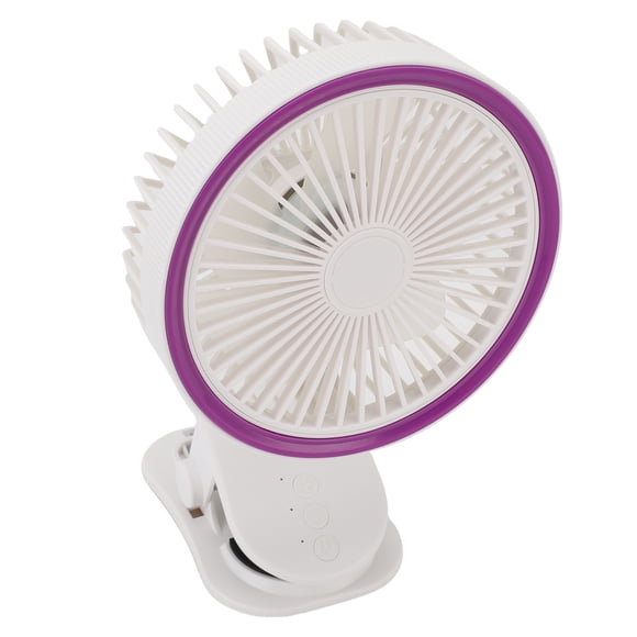 360 Degree Portable Clip on Fan Battery Operated,USB Rechargeable Mini Personal Cooling Fan for Outdoor Camping Golf Cart Home Office
