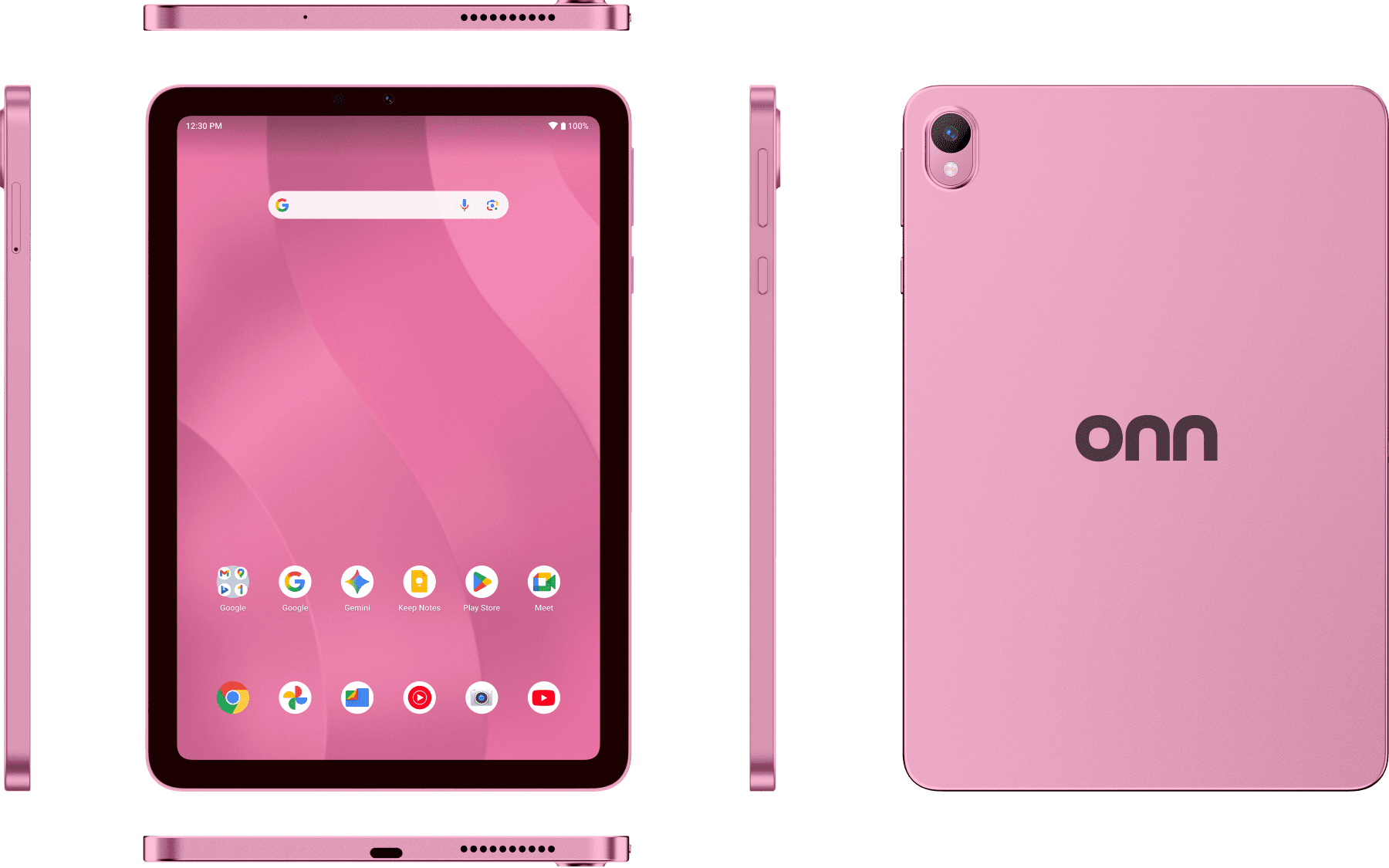 onn 8.1" Core Tablet, 64 GB, Android 16, Pink (2026 Model)