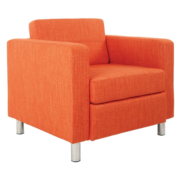 OSP Home Furnishings Pacific Accent Chair In Tangerine Fabric Walmart
